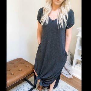 Gray Maxi Dress Size S
